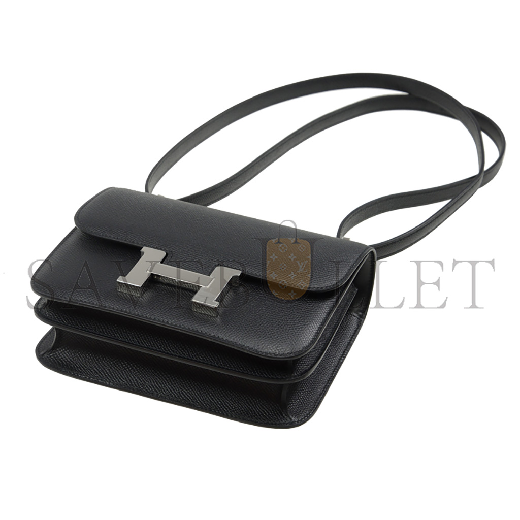 HERMES MASTER HANDBAGS CONSTANCE MINI 18 SHOULDER BAG H083905CK89(19*16*4.5cm)